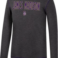 Colosseum Men's James Madison Dukes Grey Therma Longsleeve T-Shirt
