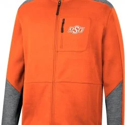 Colosseum Men's Oklahoma State Cowboys Orange Playin Full Zip Jacket