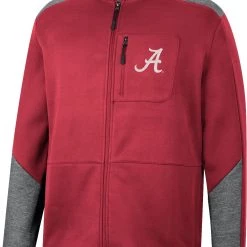 Colosseum Men's Alabama Crimson Tide Crimson Playin Full Zip Jacket