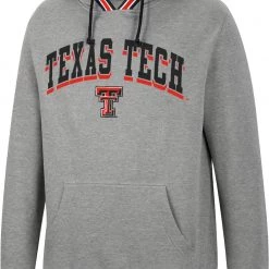 Colosseum Men's Texas Tech Red Raiders Grey Baller Pullover Hoodie
