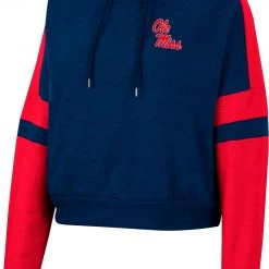 Colosseum Women's Ole Miss Rebels Navy Paris Pullover Hoodie