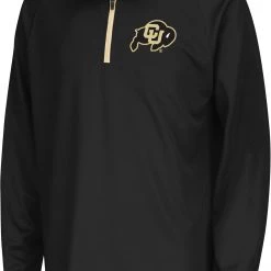 Colosseum Youth Colorado Buffaloes Black Draft 1/4 Zip Jacket For Boys'