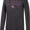Colosseum Men's LSU Tigers Grey Therma Longsleeve T-Shirt