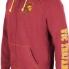 Colosseum Men's USC Trojans Cardinal Intervention Full-Zip Hoodie