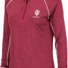 Colosseum Women's Indiana Hoosiers Crimson Stingray Quarter-Zip Shirt