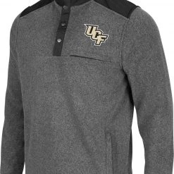 Colosseum Men's UCF Knights Grey Huff Quarter-Snap Pullover Jacket