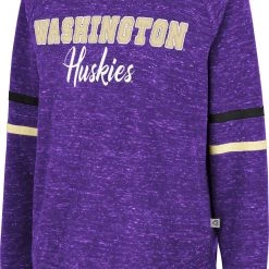 Colosseum Women's Washington Huskies Purple Beach Break Pullover Sweatshirt