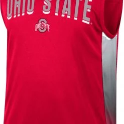 Colosseum Men's Ohio State Buckeyes Scarlet Hollywood Sleeveless T-Shirt