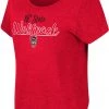Colosseum Women's NC State Wolfpack Red Curved Hem T-Shirt