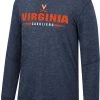 Colosseum Men's Virginia Cavaliers Blue Tournament Long Sleeve T-Shirt