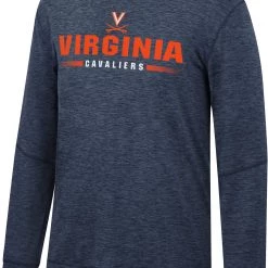 Colosseum Men's Virginia Cavaliers Blue Tournament Long Sleeve T-Shirt