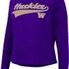 Colosseum Women's Washington Huskies Purple Already Did Pullover Sweatshirt