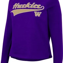 Colosseum Women's Washington Huskies Purple Already Did Pullover Sweatshirt