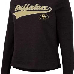 Colosseum Women's Colorado Buffaloes Black Already Did Pullover Sweatshirt