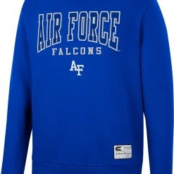 Colosseum Men's Air Force Falcons Blue Scholarship Pullover Sweatshirt