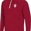 Colosseum Men's Indiana Hoosiers Crimson Rival 1/4 Zip Jacket