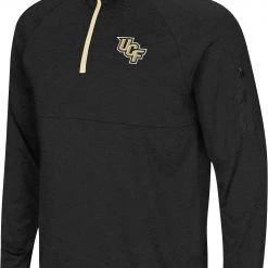 Colosseum Men's UCF Knights Black Rival 1/4 Zip Jacket
