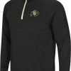 Colosseum Men's Colorado Buffaloes Black Rival 1/4 Zip Jacket