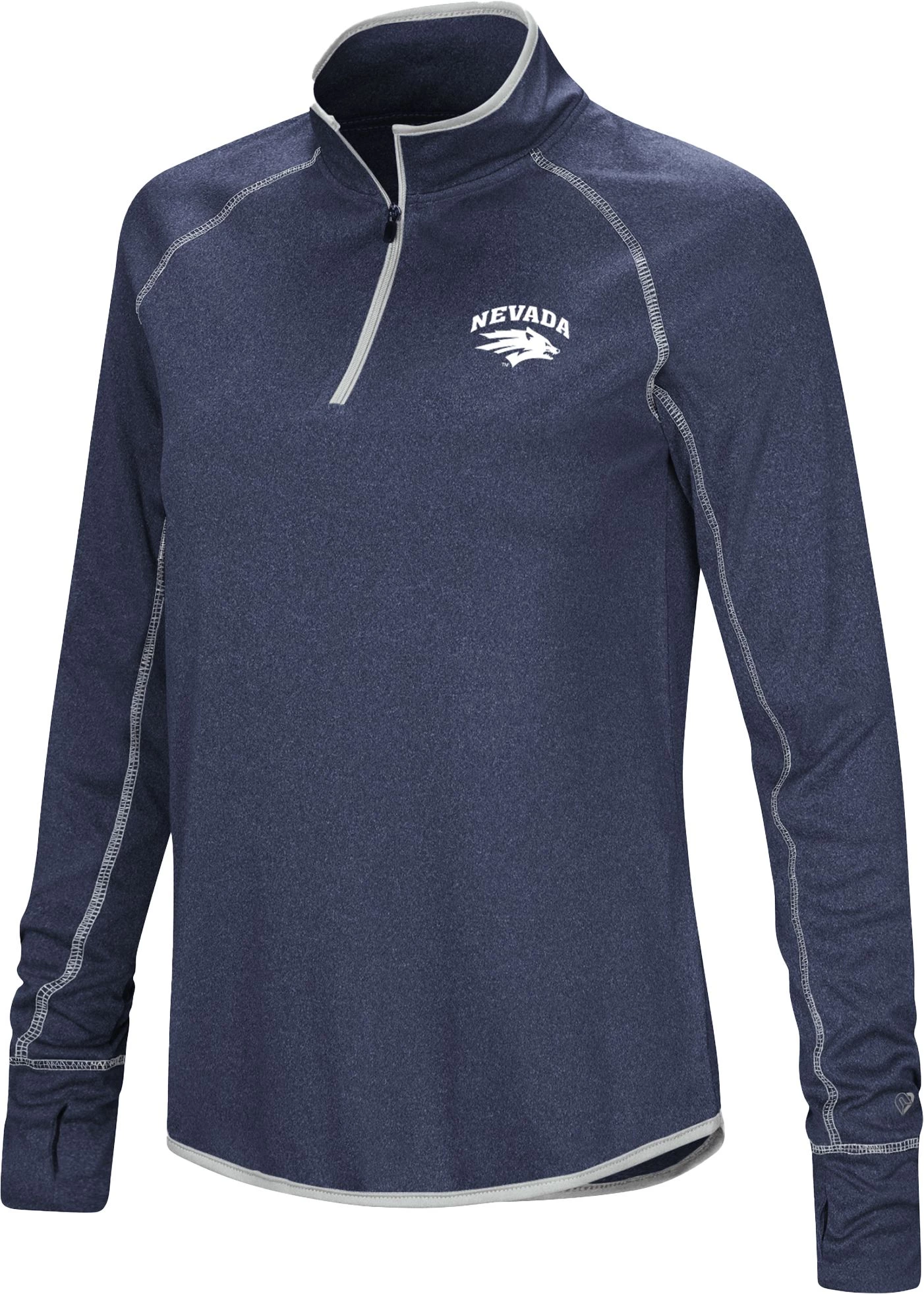 Colosseum Men's Nevada Wolf Pack Blue Rival 1/4 Zip Jacket 1 Colosseum Men's Nevada Wolf Pack Blue Rival 1/4 Zip Jacket