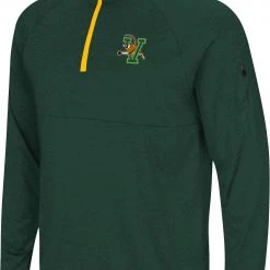 Colosseum Men's Vermont Catamounts Green Rival 1/4 Zip Jacket