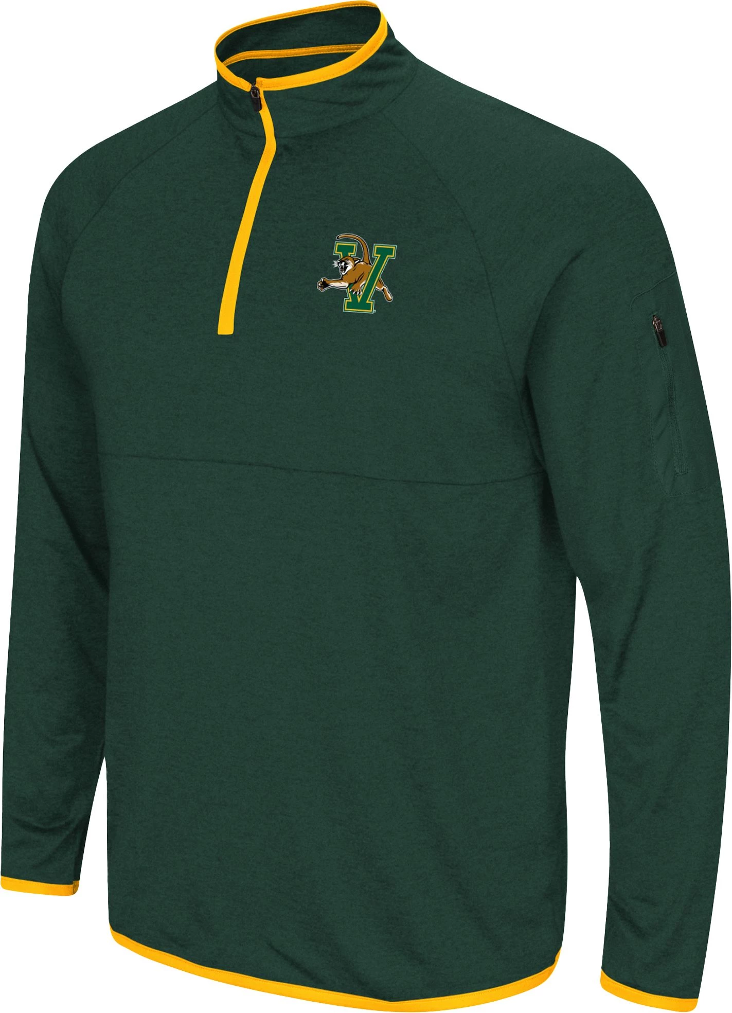 Colosseum Men's Vermont Catamounts Green Rival 1/4 Zip Jacket 1 Colosseum Men's Vermont Catamounts Green Rival 1/4 Zip Jacket