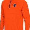 Colosseum Men's Syracuse Orange Orange Rival 1/4 Zip Jacket