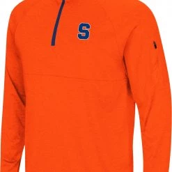 Colosseum Men's Syracuse Orange Orange Rival 1/4 Zip Jacket