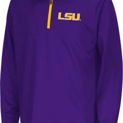 Colosseum Youth LSU Tigers Purple Draft 1/4 Zip Jacket For Boys'