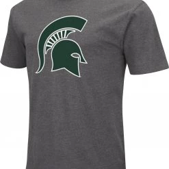 Colosseum Men's Michigan State Spartans Grey Dual Blend T-Shirt