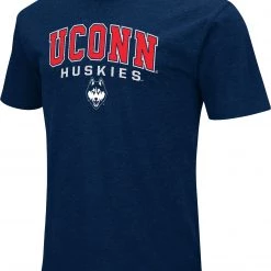 Colosseum Men's UConn Huskies Blue Playbook T-Shirt