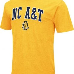 Colosseum Men's North Carolina A&T Aggies Gold Dual Blend T-Shirt