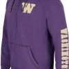 Colosseum Men's Washington Huskies Purple Intervention Full-Zip Hoodie