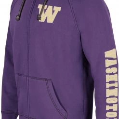 Colosseum Men's Washington Huskies Purple Intervention Full-Zip Hoodie