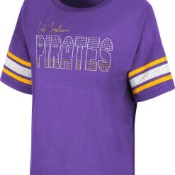 Colosseum Women's East Carolina Pirates Purple Janis T-Shirt