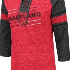 Colosseum Women's Maryland Terrapins Red Pasadena ¾ Sleeve T-Shirt