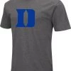 Colosseum Men's Duke Blue Devils Grey Dual Blend T-Shirt