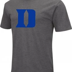 Colosseum Men's Duke Blue Devils Grey Dual Blend T-Shirt