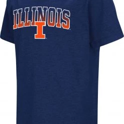 Colosseum Youth Illinois Fighting Illini Blue Dual Blend T-Shirt For Boys'