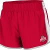 Colosseum Women's Ohio State Buckeyes Scarlet The Plastics Woven Shorts