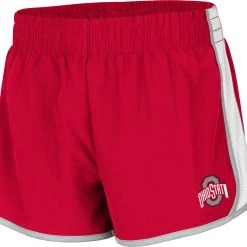 Colosseum Women's Ohio State Buckeyes Scarlet The Plastics Woven Shorts