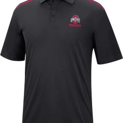 Colosseum Men's Ohio State Buckeyes Black Polo