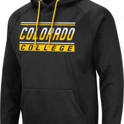 Colosseum Men's Colorado College Tigers Pullover Black Hoodie
