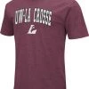 Colosseum Men's Wisconsin La Crosse Eagles Maroon Dual Blend T-Shirt