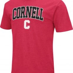 Colosseum Men's Cornell Big Red Carnelian Dual Blend T-Shirt