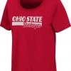 Colosseum Women's Ohio State Buckeyes Scarlet Regina Scoop-Neck T-Shirt