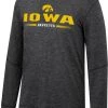 Colosseum Men's Iowa Hawkeyes Black Tournament Long Sleeve T-Shirt
