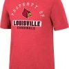 Colosseum Men's Louisville Cardinals Black Tri-Blend T-Shirt
