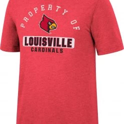 Colosseum Men's Louisville Cardinals Black Tri-Blend T-Shirt