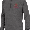 Colosseum Youth Maryland Terrapins Grey Quarter-Zip Pullover Shirt For Girls'