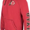 Colosseum Men's Utah Utes Crimson Intervention Full-Zip Hoodie